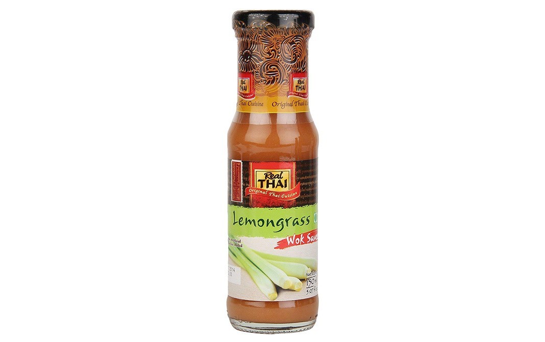 Real Thai Lemongrass Wok sauce    Glass Bottle  150 grams